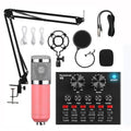 BM 800 Professional Audio V8 Sound Card Set BM800 Mic Studio Condenser Microphone for Karaoke Podcast Recording Live Streaming