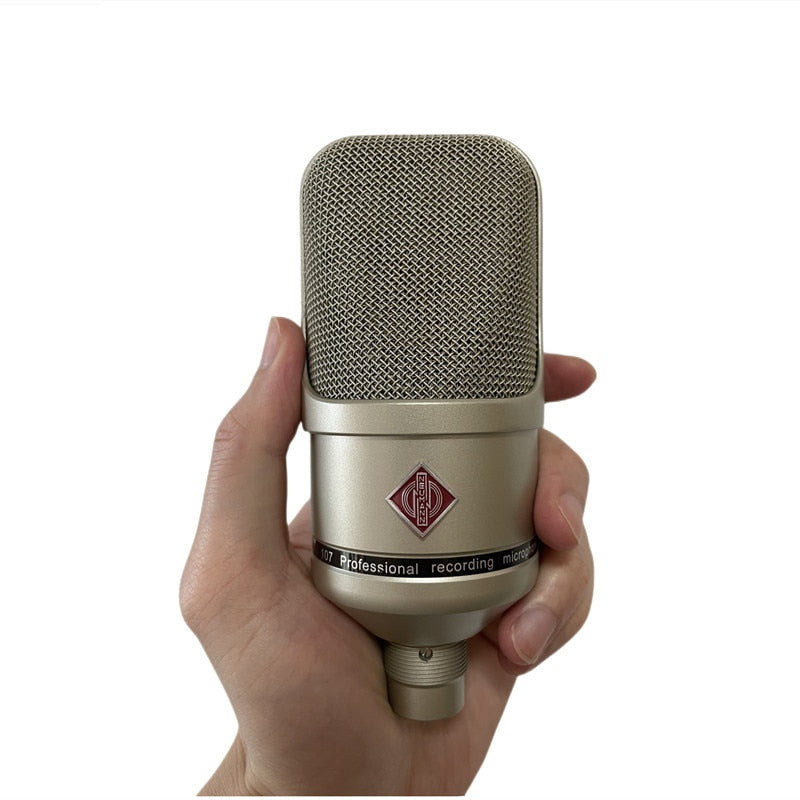 Microfone Condensador Profissional de Metal para gravação (Estúdio, Gaming, Podcast)