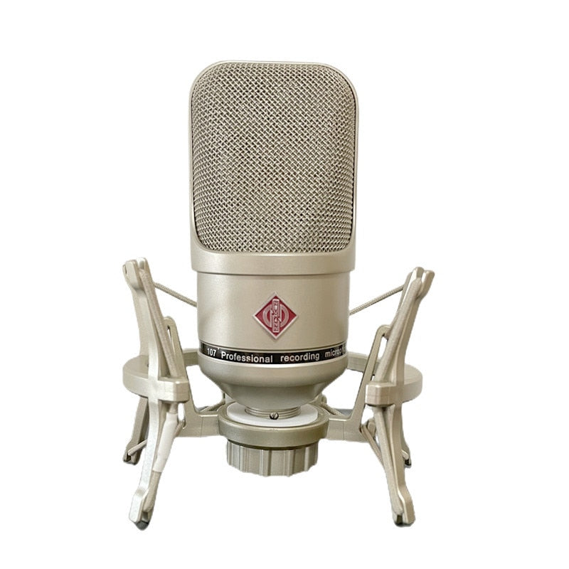 Microfone Condensador Profissional de Metal para gravação (Estúdio, Gaming, Podcast)