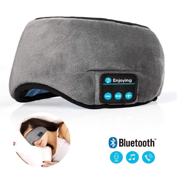 Tapa Olho Máscara Dormir Fone Ouvido Bluetooth Confortável + Frete Grátis